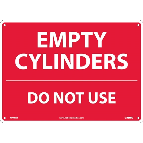 Empty Cylinders Do Not Use Sign (M746RB)