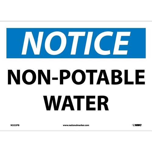 Notice Non-Potable Water Sign (N322PB)