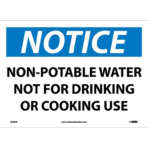 Notice Non-Potable Water Sign (N50PB)