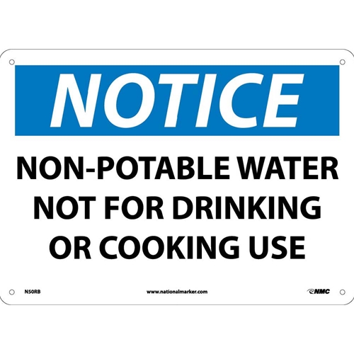 Notice Non-Potable Water Sign (N50RB)