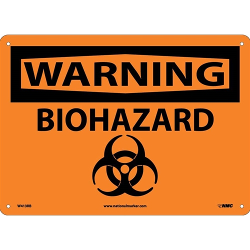 Warning Biohazard Sign (W413RB)