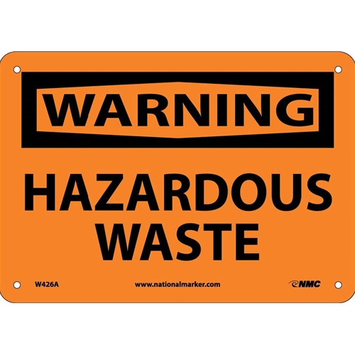 Warning Hazardous Waste Sign (W426A)