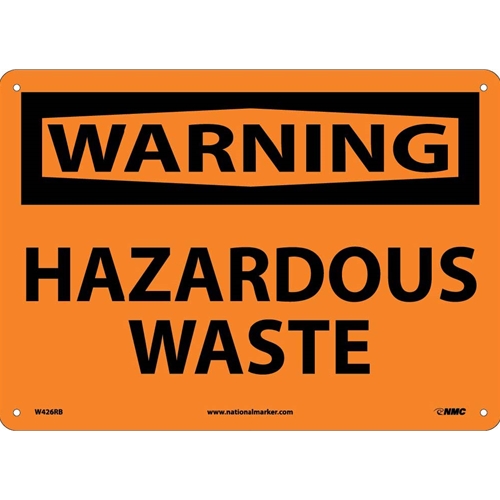 Warning Hazardous Waste Sign (W426RB)