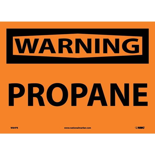 Warning Propane Sign (W84PB)