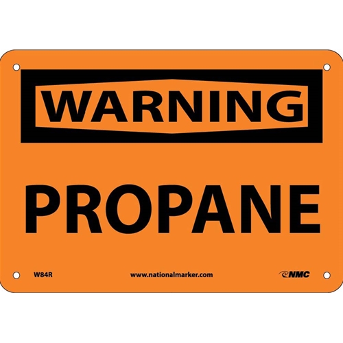 Warning Propane Sign (W84R)