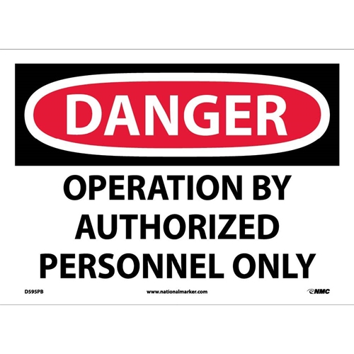 Polish Danger Asbestos Sign (D595PB)
