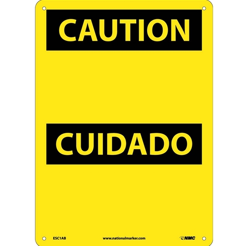 Caution Sign - Bilingual (ESC1AB)