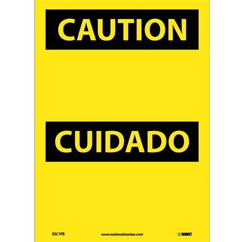 Caution Sign - Bilingual (ESC1PB)