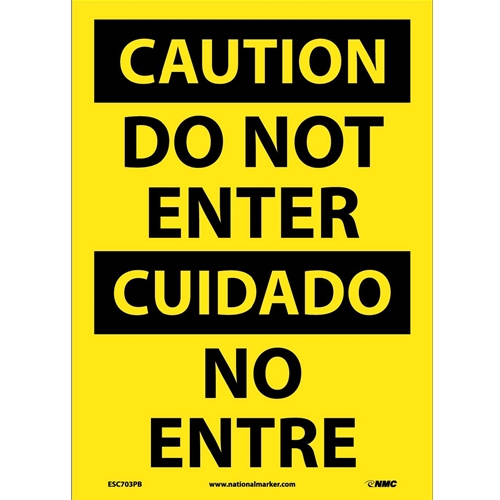Do Not Enter Sign - Bilingual (ESC703PB)