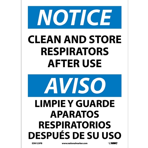 Notice Ppe Safety Sign - Bilingual (ESN123PB)