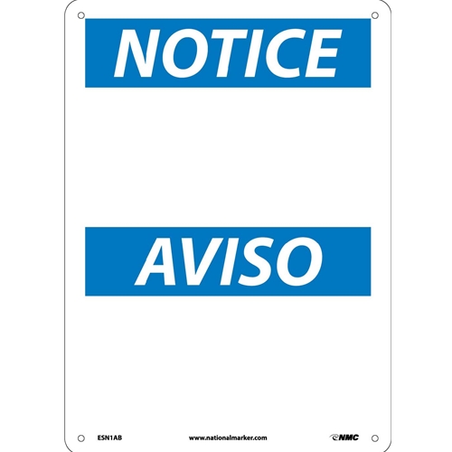 Notice Sign - Bilingual (ESN1AB)