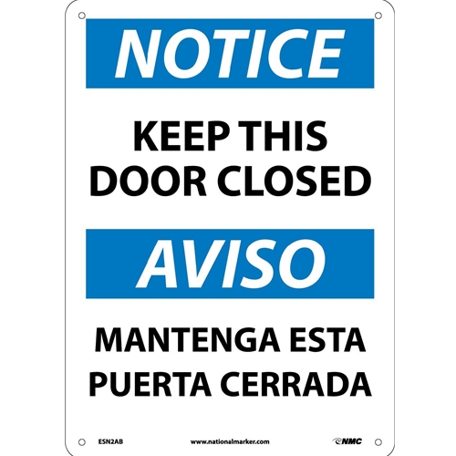 Notice Authorized Personnel Only Sign - Bilingual (ESN2AB)