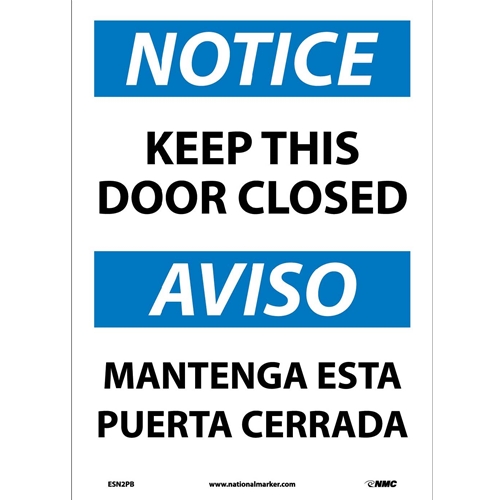 Notice Authorized Personnel Only Sign - Bilingual (ESN2PB)