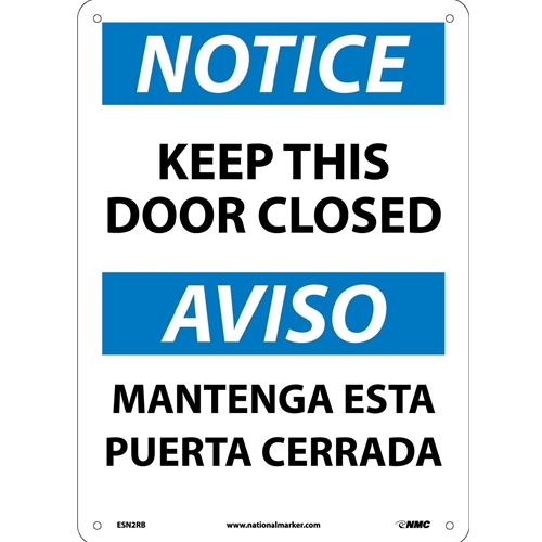 Notice Authorized Personnel Only Sign - Bilingual (ESN2RB)