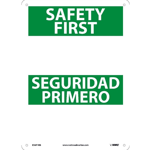 Safety First Sign - Bilingual (ESSF1RB)