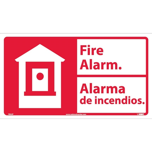 Fire Alarm Sign - Bilingual (FBA2P)