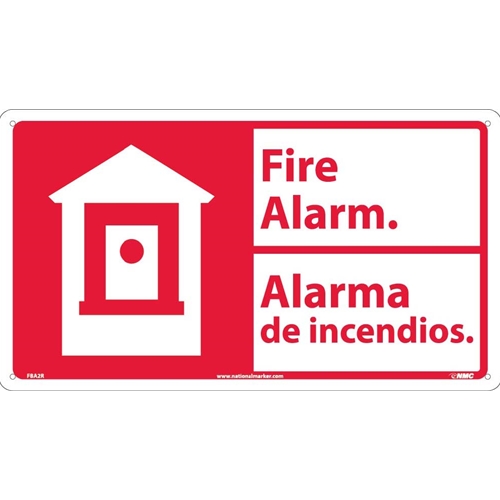 Fire Alarm Sign - Bilingual (FBA2R)