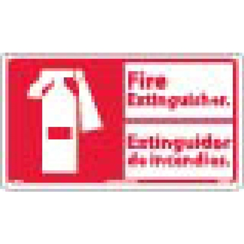 Fire Extinguisher Sign - Bilingual (FBA3R)