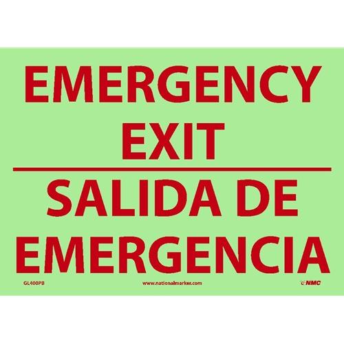 Emergency Exit Sign - Bilingual (GL400PB)