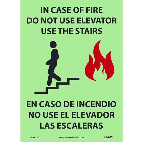 Do Not Use Elevator Sign - Bilingual (GL402PB)