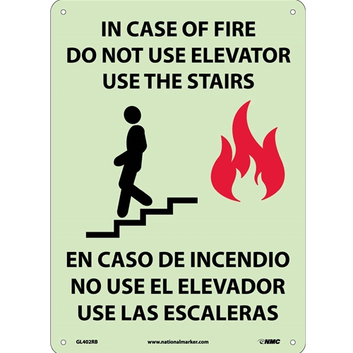 Do Not Use Elevator Sign - Bilingual (GL402RB)
