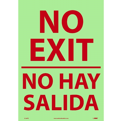 No Exit Sign - Bilingual (GL64PC)