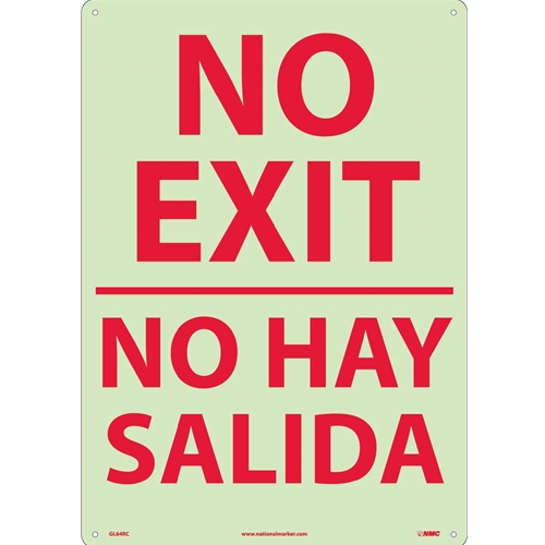 No Exit Sign - Bilingual (GL64RC)