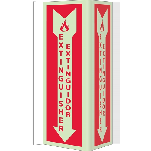 Extinguisher Sign - Bilingual (GLV44)