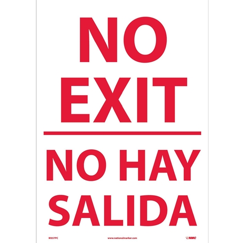 No Exit Sign - Bilingual (M357PC)