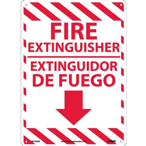 Fire Extinguisher Sign - Bilingual (M739AB)