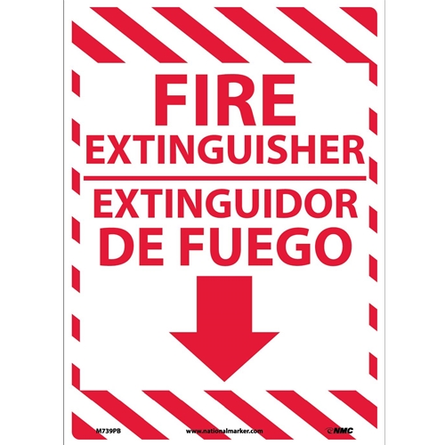 Fire Extinguisher Sign - Bilingual (M739PB)