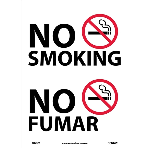 No Smoking Sign - Bilingual (M749PB)