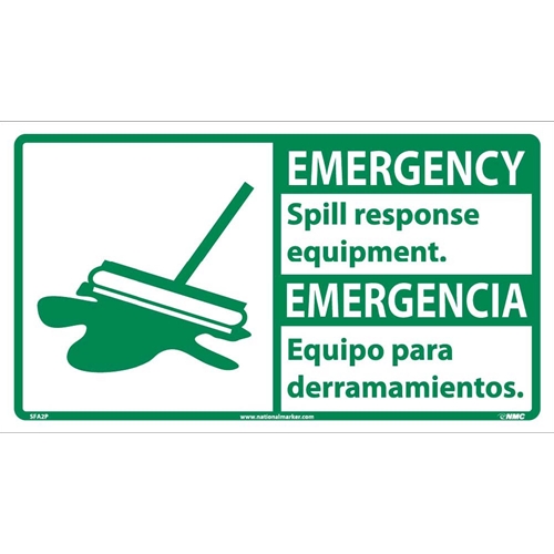 Emergency Spill Response Equipment Sign - Bilingual (SFA2P)