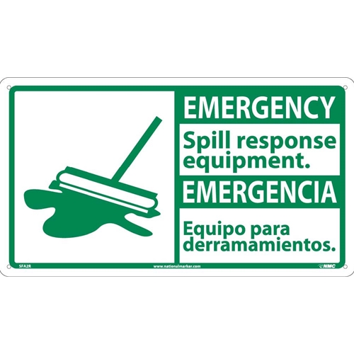 Emergency Spill Response Equipment Sign - Bilingual (SFA2R)