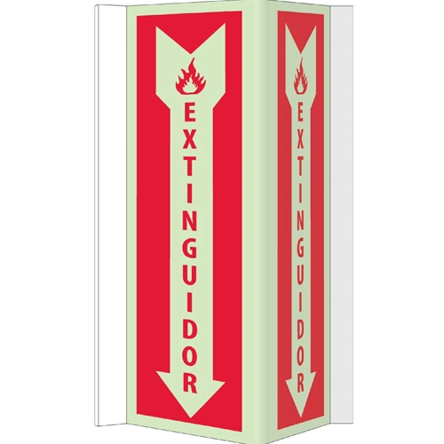Extinguisher Sign - Spanish (SPGLV43)