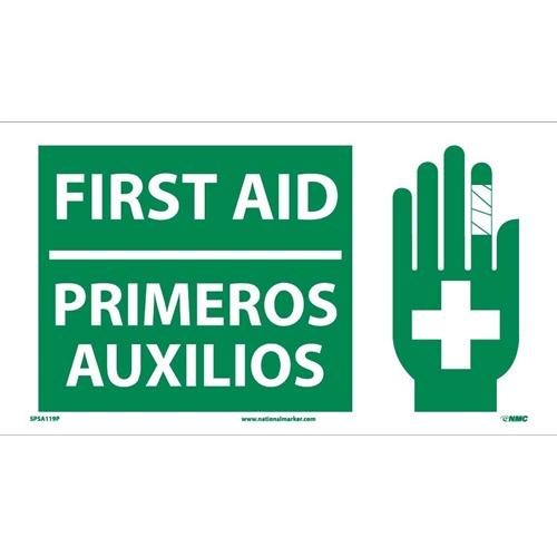 First Aid Sign - Bilingual (SPSA119P)