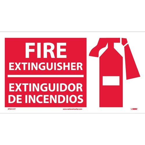 Fire Extinguisher Bilingual Sign (SPSA121P)