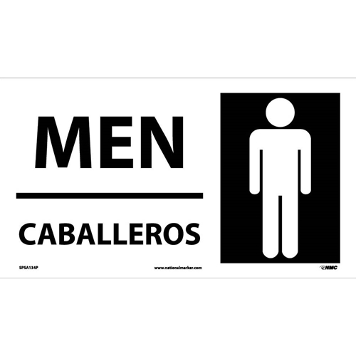 Men Sign - Bilingual (SPSA134P)