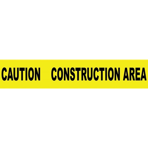 Caution Construction Area 2 Mil Printed Barrier Tape (PT3-2ML)