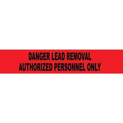 Lead Removal Authorized Personnel Printed Barricade Tape (PT53)