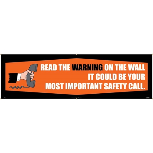 Read The Warning On The Wall Banner (BT29)