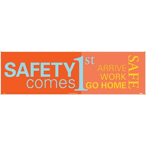 Safety Comes First Banner (BT45)