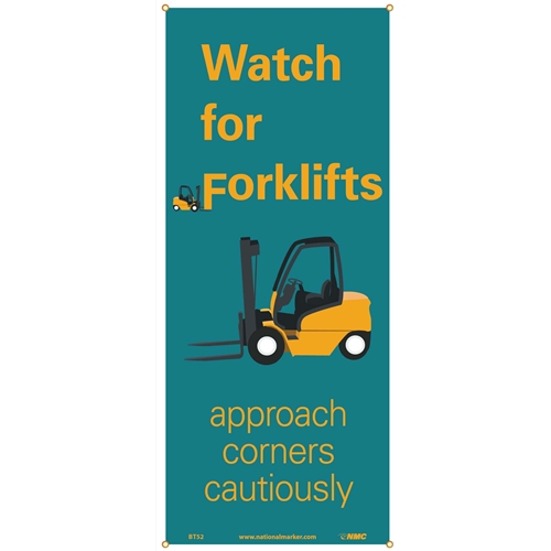 Watch For Forklifts Banner (BT52)