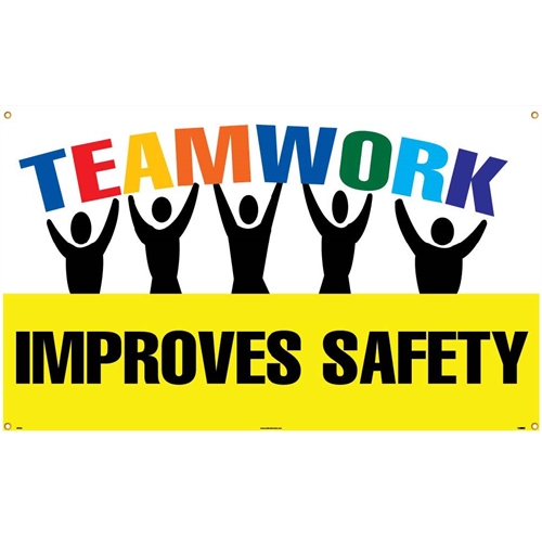 Teamwork Improves Safety Banner (BT532)