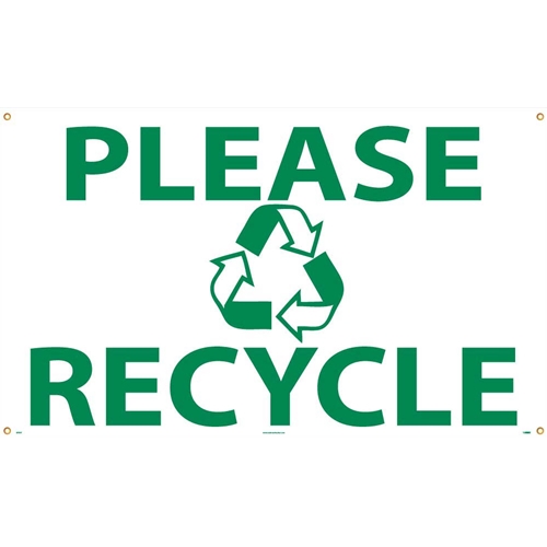 Please Recycle Banner (BT537)