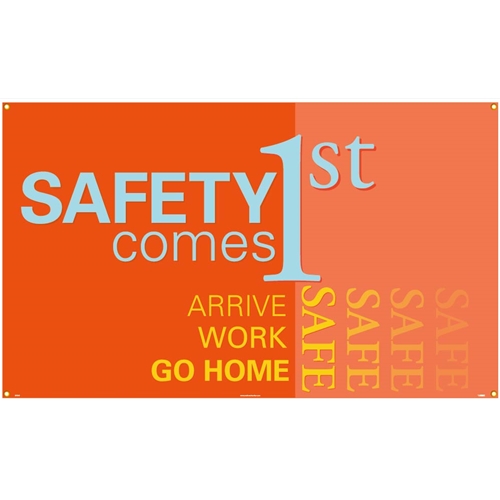 Safety Comes First Banner (BT545)