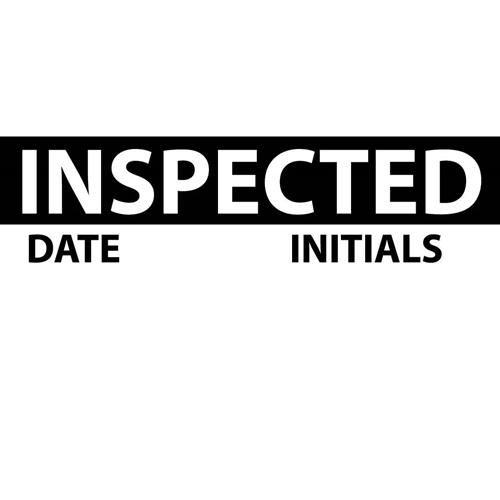 Inspected Date Initials Label (INL7)