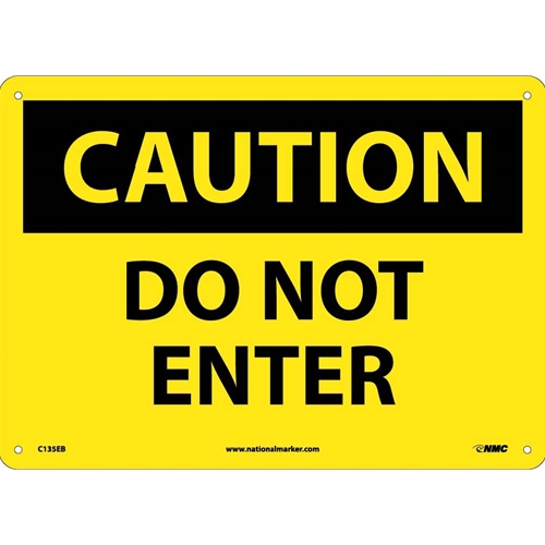Caution Do Not Enter Sign (C135EB)