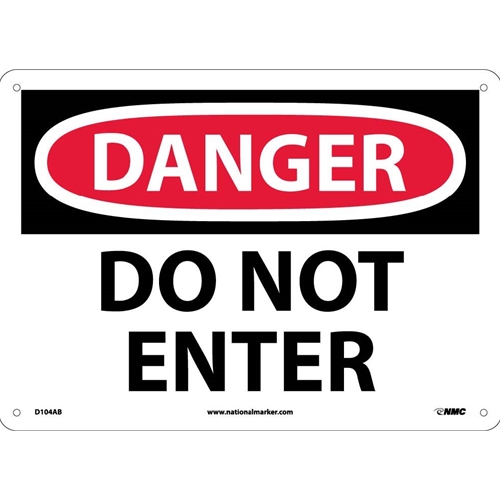 Danger Do Not Enter Sign (D104AB)