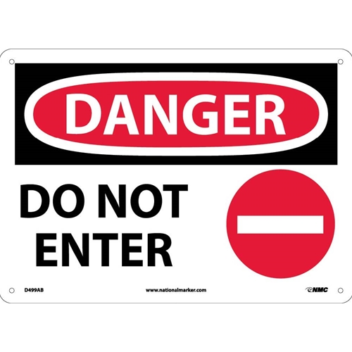 Danger Do Not Enter Sign (D499AB)